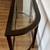 Traditional glass top/shelf dark cherry frame bar/end table 5 thumbnail