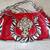 Red Western Style Purse with Zebra Stripe and Cross Concho 1 thumbnail
