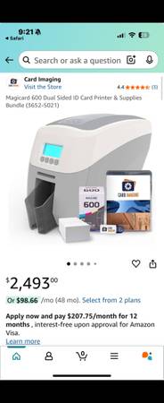 Magicard 600 dual sides ID card printer 1