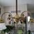 Brass light fixture and 3 pendant lights 1 thumbnail