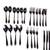 Set of Silverware, Silver, 59 Pieces - Forks, Spoons, Knives Stainless 7 thumbnail