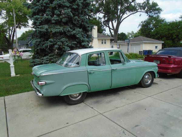 1961 studebaker lark 6 4 puertas hot rod sin óxido genial asf !!!!!!!!!!!!!!! - $5,500 (Elgin)63616850030209123