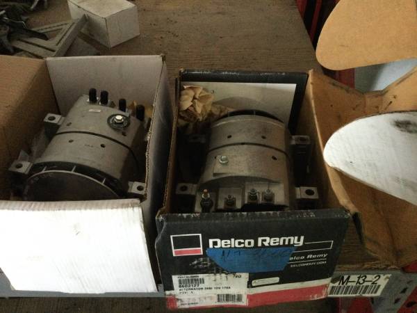 commercial semi truck alternator, drums , fuel filters , tires 1