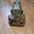 Antique cast concrete frog fountain statue 4 thumbnail