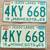 1965 Minnesota 4KY 668 License Plates with 1966 and 1967 Tabs 1 thumbnail