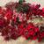 Christmas Decor 100+ Piece Lot Red Stems Leafs Flowers Poinsettia Garland Glitte 1 thumbnail