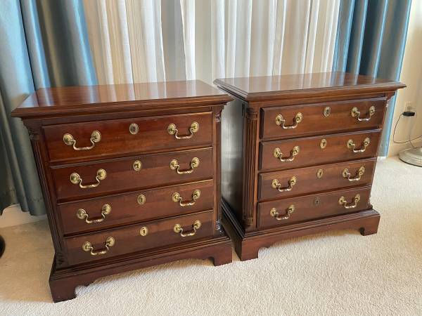 Cherry side tables (2) 1
