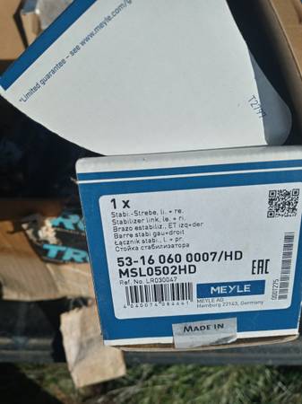 Range rover front end parts 1