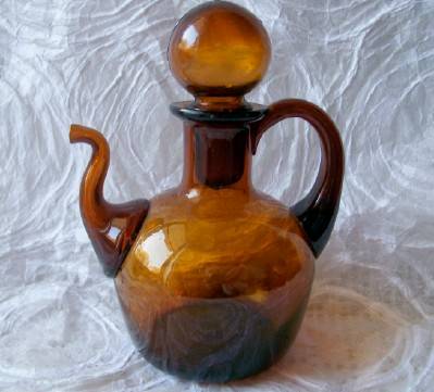 Hand Blown Japanese Style Soy Sauce Decanter 1