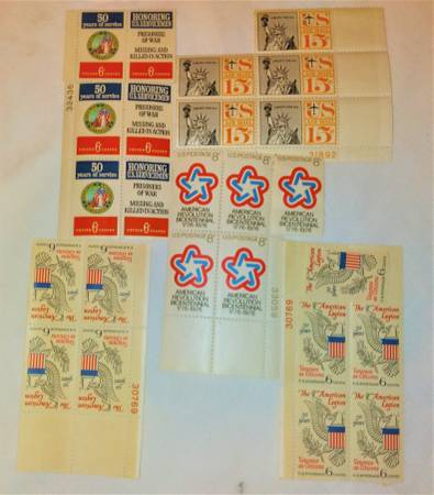 STAMPS  AMERICAN INSTUTIONS-UNCANCELLED 1