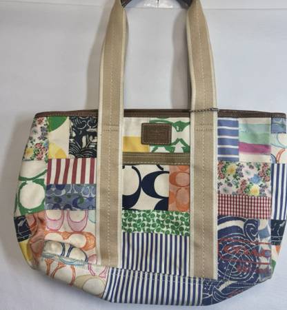 COACH PATCHWORK TOTE-GENUINE HANDBAG 1