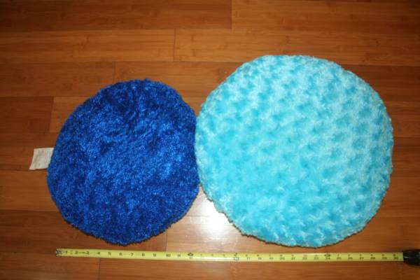 2 Blue Pillows 1