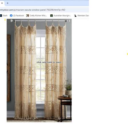 macrame drape panel 1