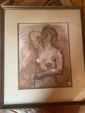 Picasso Print Matted And Framed 1