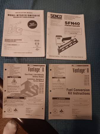 Various owner/instruction manuals . PLEASE LOOK 1