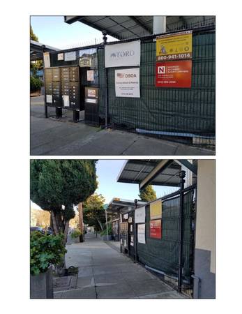 Mailbox with Commercial Street Address with Optional Sign Posting 1