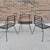 Set of 3 Vintage Unique Wrought Iron Patio Chairs 3 thumbnail