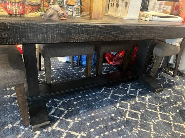 7 piece - Solid Wood Dining Table 1