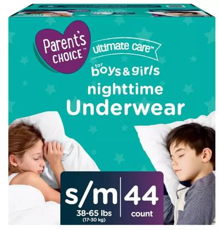 Parent's Choice Kids S/M Disposable Underwear 44-count (38-65 lbs) 1