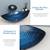Brand new Blue Bathroom Vessel Sink, Leaf Shape 3 thumbnail