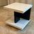 Modern Black and White Side Table Living Room or Bedside Table 1 thumbnail
