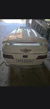 Bushtec Motorcycle Trailer Good Condition. Cooler and leather cover in 1
