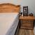 Pine queen size bed frame 3 thumbnail