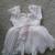 FANCY PINK PARTY DRESS SIZE 0 MO--3 MO. HAS PRETTY LACE AND PEARLS. 5 thumbnail