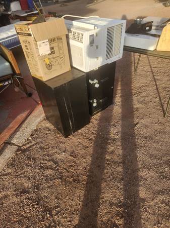 Twin bed, filing cabinets, armoire, desk 1