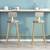 Velvet Cushioned Bar Stools with Gold Legs – a set of 2 4 thumbnail