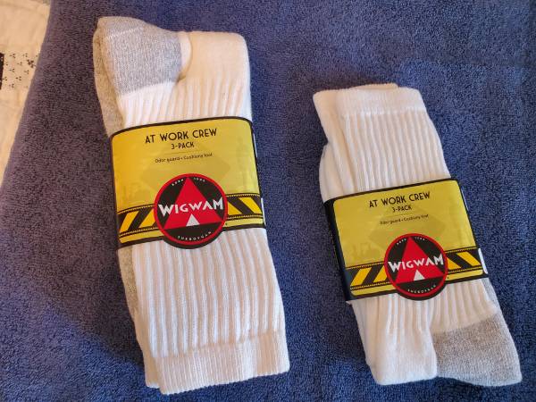 Men's Socks - Wigwam "At Work Crew" - Large 1