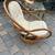 Rattan / bamboo swivel chair with cushion A247 3 thumbnail