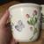 TWO BASSANO PORCELAIN CERAMIC PLANTER POT ITALY 4.5" X 5" FLOWERS 4 thumbnail