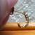 Genuine Diamond 14k Gold J-Hoop Pierced Earrings 7 thumbnail
