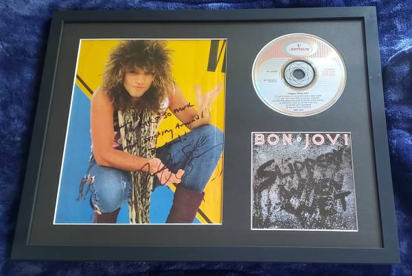 Jon Bon Jovi - Vintage Signed Magazine Page and 