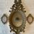 Vintage 1960s New Haven Ornate Gold Oval Clock & Mirrors Burwood Works 17 thumbnail