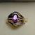 Vintage Natural Rhodolite and Diamond 14K Gold Ring 7 thumbnail