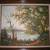 LARGE VINTAGE ITALIAN GENRE LANDSCAPE FIGURES COROT STYLE FRAMED ART 3 thumbnail