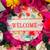 All year round wreath form/ “Welcome “ with pink 3 thumbnail