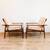Vintage Danish Afromosia & Cane Lounge Chairs by Hans Olsen 5 thumbnail