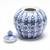 Blue & White Porcelain Pumpkin Shaped Covered Jar 2 thumbnail