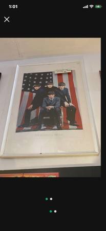 The Beatles invade USA professionally framed poster $60 fremont pickup   The fra 1