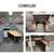 OFFICE FURNITURE COMPACT TRAINING NESTING BREAKROOM TABLE STATION 8 thumbnail