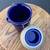 Cobalt Blue Ceramic Canister with Clamp Lid – Vintage Style Storage Ja 3 thumbnail