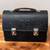 American Thermos "V" Dome Top Lunch Box Black Metal Factory Worker Vtg 1 thumbnail