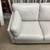 Stone grey leather sofa couch 4 thumbnail