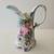 Vintage “Limoges China” Pitcher Roses Pink Blue Teal Gold 2 thumbnail