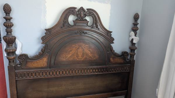 Full antique headboard - $300 obo 1