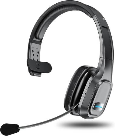 NEW - Wireless Bluetooth Headset with Noise Canceling, Mic, Voice Cont 1