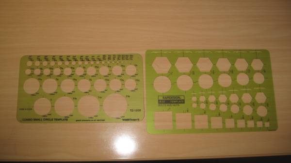 Drafting Templates - Circle & Hexagon 1